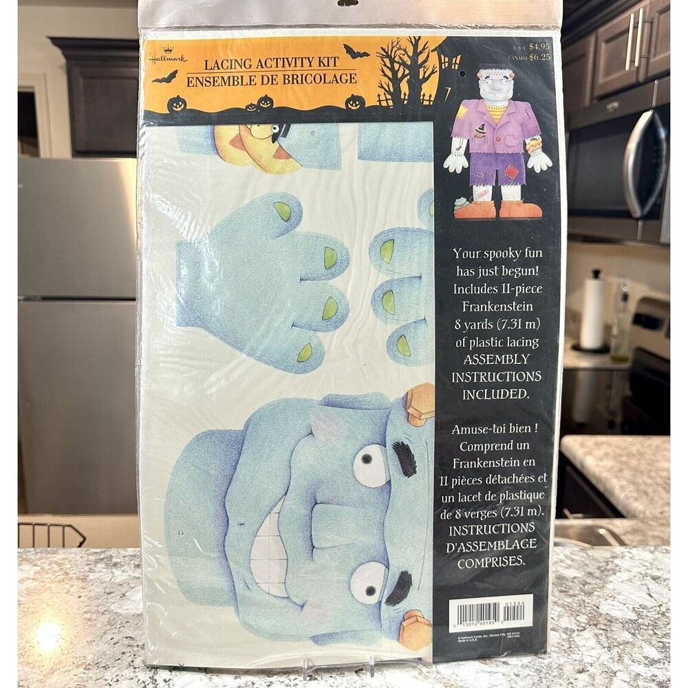 Vintage Halloween Frankenstein Lacing Kit Die Cut Wall Decoration New‎ Classroom